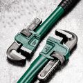 Heavy Duty Carbon Steel Straight Pipe Wrench 10", 12", 14", 18" Pipe Plier Universal Industrial Adjustable Plumbing Hand Wrench. 