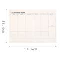 Weekly Planner Monthly Undated Agenda Notebook Schedules Study Planner Korean Stationery Office School Supplies. 