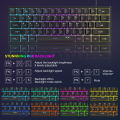 MageGee TS91 60% Wired Keyboard 61 Keys RGB Mini Portable Mechanical Feeling Membrane Keyboard for Windows Table PC Office. 