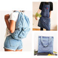 Washed Denim Fabric Cotton Blue Solid Color Thin Light DIY Handmade Dolls Clothing Jeans Skirt Jacket Bag Needlework Material. 