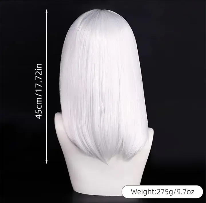 QQXCAIW%20High%20Quality%2040cm%20Medium%20Cosplay%20Wig%20With%20Bang%20Black%20Blond%20Pink%20Red%20Blue%20Purple%20Heat%20Resistant%20Synthetic%20Hair%20Wigs%20-%20Image%204