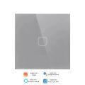 UNKAS No Neutral Wire Required 4 Gang Wifi Wall Light Touch Switch EU 220V Works with Tuya Smart Home Support Alexa  Home. 