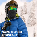 Winter Neck Warmer Gaiter Warm Polar-Fleece Balaclava Unisex Full Face Mask Winter Sports Cap Skiing Face Cover Neck Warmer. 