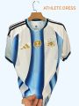 Argentina Home Football Jersey 2026 – Fan Edition Premium Thai Fabric Breathable Sports T-Shirt for Men (White ). 