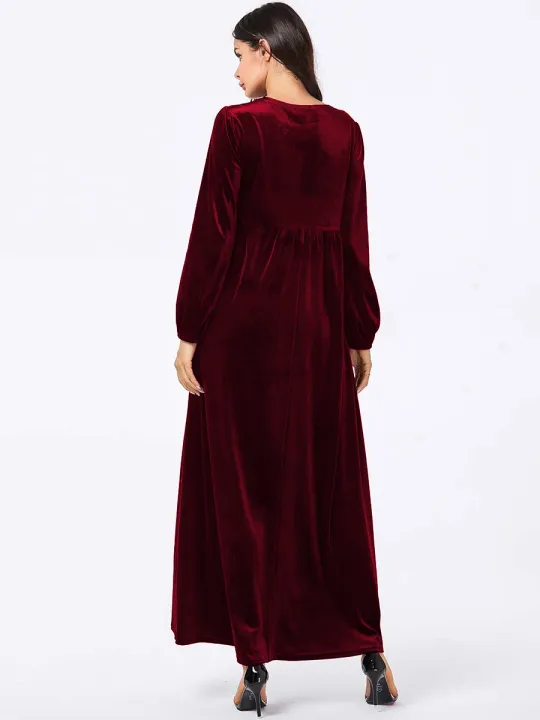 Plus%20Size%20Women's%20Velvet%20Maxi%20Dress%20Long%20Sleeve%20Round%20Neck%20High%20Waist%20Loose%20Casual%20Modest%20Long%20Dress%20-%20Image%206
