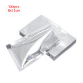 100PCS Heat Seal Aluminium Foil Bags Vacuum Sealer Pouches Food Grade Storage Bag Kitchen Supplies Aluminium Foil Bags. 