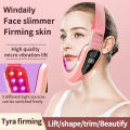 Facial Lifting Device LED Photon Therapy Facial Slimming Vibration Massager Double Chin V Face Shaped Cheek Lift  Belt Machine. 