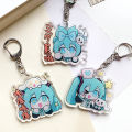 Hatsune Miku Acrylic Keychain Cute Girl Anime Peripheral Creativity Cute Backpack Pendant Decor Fashion Surprise Couple Toy . 
