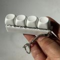4/9-button Keyboard Keychain Shaft Tester Fidget Toy with Sound Effects Compact Size Easy Portability Comfortable Touch. 