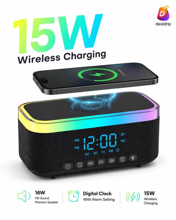 RGB%20Wireless%20Charging%20Bluetooth%20Speaker%20with%20Digital%20Clock%20&%20Alarm%20(15W)%20-%20Image%203