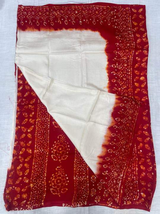Comilla%20Batik%20Half%20Silk%20Sharee%20Women's%20Fashionable%20Traditional%20Sari%20Blouse%20Included%20-%20Image%207