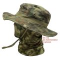 Boonie Cap Balaclava Hat Suit Foldable Soft Hat Outdoor Hunting Fishing Wide Brimmed Hat Sunscreen Caps.