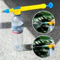 Gardening spray bottle sprays interface hand water pressure is too easy. 