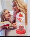 FLORECORD Beauty and The Beast Rose Gift Enchanted Colorful Led Flower Galaxy Rose Light in Glass Dome, Unique Crystal Gifts for , Valentine's Day, Mother's Day, Anniversary, Girl’s Birthday. 