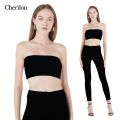 Cherilon cherilon strapless crop top non-slip T-shirt soft and comfortable seamless non-slip, not uncomfortable, black, white, beige, ONIB-VTTSB. 