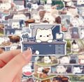 25pcs kawii animal cat stickers Perfect for decorating laptop phone suitcase Notebook Waterbottle and scrapbooks etc...... 