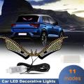 【Limited edition】 Dynamic demon eye light car led decorative light truck front and rear modified usb warning eye light. 