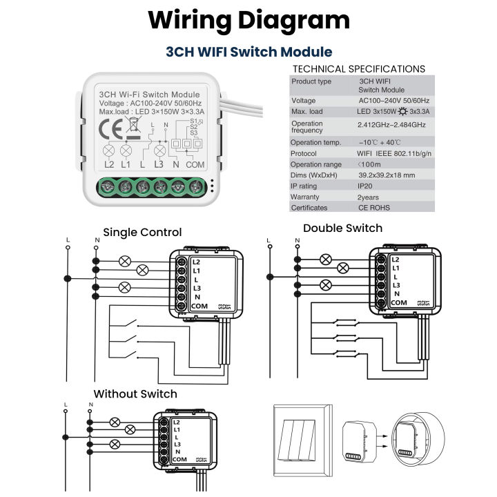 GIRIER%20Tuya%20WiFi%20Switch%20Module%20Smart%20DIY%20Light%20Breaker%20100-240V%20Supports%202-way%20Control%20APP%20Remote%20Control%20Works%20Alexa%20Hey%20%20lightify%20-%20Image%205