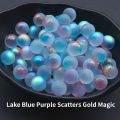 10pcs Glass Marbles With Starry Speckles, Fun Marble Games Accessories, Decoration For Aquarium, Yard, Bonsai, Pathway. 