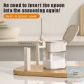 HUA HUA Sealed Glass Seasoning Jar Moisture-Proof Leak-proof Sugar And Salt Container With Dustproof Spice Jars Bottle Kitchen.