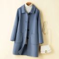 2024 New Winter Women Fashion Comfortable Woolen Coat Lady Chic Versatile Solid Color Outside Daily Thermal Fleece Coat Jackets.