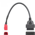 OBD2 Diagnostic Adapter Cable – 6‑Pin to 16‑Pin for Moto Guzzi, Piaggio & Vespa Motorcycle Engine Fault Diagnosis, 1PC. 