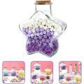 Mini Bottle Origami Stars Glass Wishing Bottle Stars Shape Clear Glass Jars for DIY Crafts Wedding Valentines Day Party Favors. 