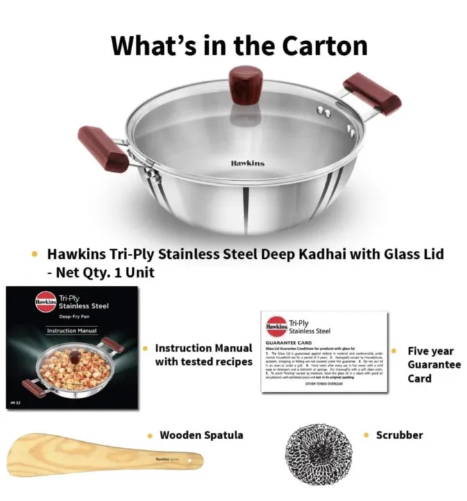 Hawkins%20SSK40G%20Tri-Ply%20Stainless%20Steel%20Induction%20Compatible%20Deep%20Kadhai%20-28cm%20/%203mm%20Thick%20-%20Image%205