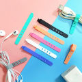 20/12/4PCS Cable Ties Cord Organizer Management Silicone Wire Holder Straps Zip Clips Reusable Tie Wraps Keeperwinder .
