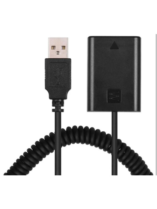 Andoer%205V%20USB%20NP-FW50%20Dummy%20Battery%20Pack%20Coupler%20Adapter%20with%20Flexible%20Spring%20Cable%20for%20%20A7%20A7II%20A7R%20A7S%20A7RII%20ILDC%20Camera%20-%20Image%207