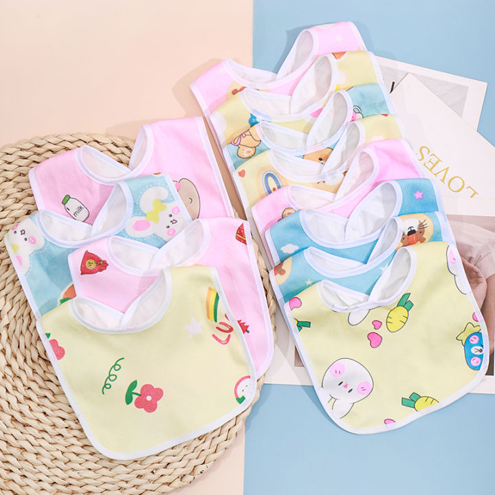 Random%205/8/10pcs%20Baby%20Cotton%20Babadores%20Burp%20Saliva%20Towel%20Cartoon%20Bibs%20Bandana%20Waterproof%20Boys%20Girls%20Accessories%20Clothing%20-%20Image%205