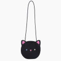 Cartoon Cute Cat Crossbody Bag Coin Wallet Boys and Girls Plush Material Mini Shoulder Bag. 