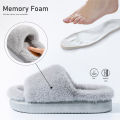 Pmoiste Furry House Slippers Women Comfortable Soft Warm EVA Platform Memory Foam Bedroom Shoes Slip On Winter Girls Indoor. 
