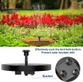 1.5W Solar Fountain Pump, with 6 nozzles Solar Bird Bath Fountain, Water Pump Floating Fountains Suitable for Ponds. 