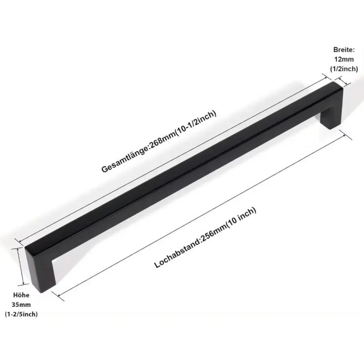 6pcs%20Square%20Furniture%20Hardware%20Cabinet%20Handle%20Stainless%20Steel%20Door%20Knobs%20Cupboard%20Drawer%20Pulls%2064mm%20128mm%20160mm%20224mm%20256mm%20-%20Image%206