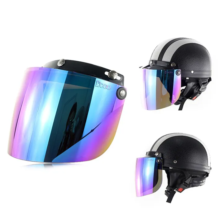 Motorcycle%203-Snap%20Visor%20Lens%20Shield%20Sturdy%20Anti%20Dizziness%20Motorcycle%20Helmet%20Visor%20Lens%20%20for%20Friends%20Family%20Members%20Neighbors%20-%20Image%202