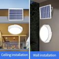 LED Solar Ceiling Light Outdoor Indoor Solar Lamp Dimmable Panel Lamp Home Decor Light Fixture For Corridor Garden Living Room. 