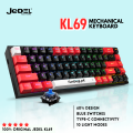 【60% Blue Switches Mechanical Gaming Keyboard】 Compact  Wired Gaming Keyboard with RGB Backlight ~ Type C Interface, 10 Rainbow Lighting Modes, Anti-Ghosting, USB Key Board for PC Gaming, Typing, Mobile Pubg, Laptop, Free Fire ~ Jedel KL69 By FunBug. 
