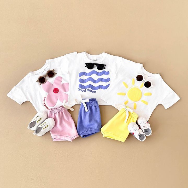 2024%20Summer%20Girl%20Baby%20Clothes%20Set%20Newborn%20Baby%20Cotton%20Sun%20Flower%20Print%20T-shirt+Beach%20Shorts%20Toddler%20Boy%20Outfit%20Suit%200-3Y%20-%20Image%204