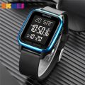 【Unique features】SKMEI 1858 Mens 5Bar Waterproof Calendar Countdown Electronic Wristwatches Clock reloj hombre Fashion LED Light Digital Watch. 