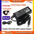 TOSHIBA Laptop Adapter For Toshiba Satellite C55 C655 C850 C50 L755 C855 L655 L745 P50 C855D C55D S55 C650 C660 C655 C50 C55 Toshiba Portege Z30 Z930 Z830 Series (65W 19V-3.42A). 