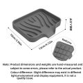 Silicone Soap Box Japanese Bathroom Draining Rack Hole-free Soap Box Household Draining Box Portable Soap Box. 