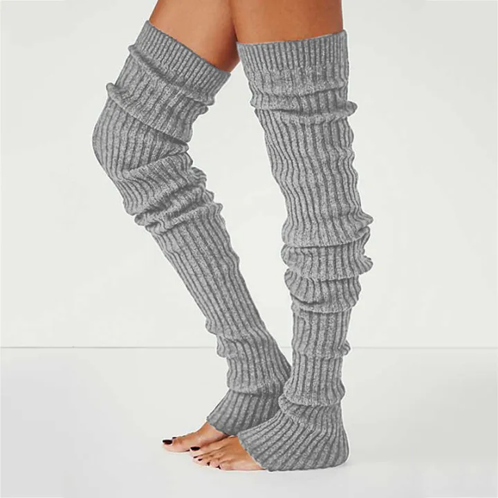Women%20Winter%20Warm%20Leg%20Warmers%20Knee%20High%20Socks%20Girl%20Boot%20Topper%20Sock%20Warm%20Foot%20Cover%20Skinny%20Stockings%20Knitted%20Crochet%20Long%20Socks%20-%20Image%205