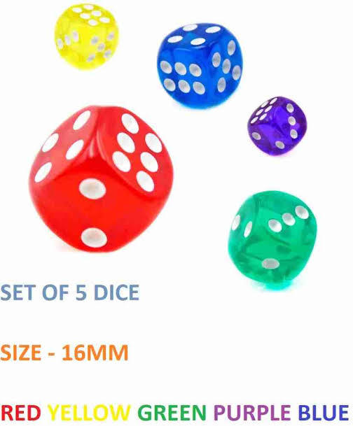 Ludo%20Dice%20Crystal%20plastic%20Mix%20Color%20Single%20piece%20-%20Image%202
