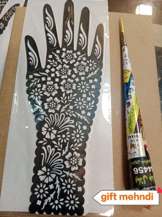 Color Mehandi Packet full hand mehandi designs with free gift mehandi | Daraz.pk