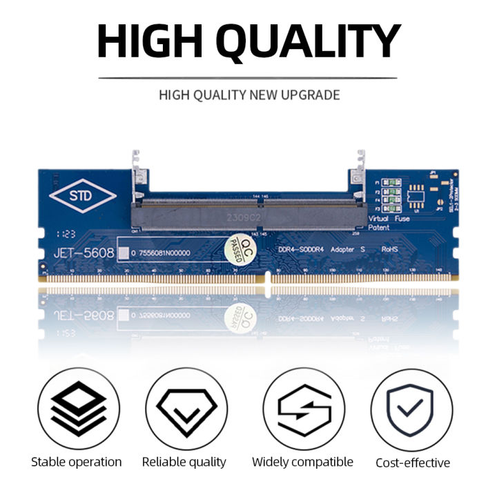 Laptop to Desktop RAM Adapter DDR3 DDR4 SO-DIMM to PC DIMM Converter ...