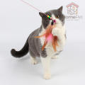 Pet cat wooden cat feather head cat litter hook set and just head. 