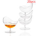 【S】20Pcs 50ml Dessert Cup Party Wedding Transparent Disposable Cocktail Cup Plastic Drink Cup Western Mousse Ice Cream. 