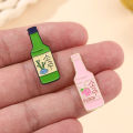Soju Enamel Pin Brooch Wine Badge Peach Fresh Pink Green Bottle Lapel Pin Lovely Backpack Jewelry Accessories  for Friends. 