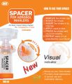 NKM Spacer For Aerosol Inhaler With Mask Inhaler Spacer Device For Infants and Children AeroChamber Flow-vu Quality For Wheezing Management. 